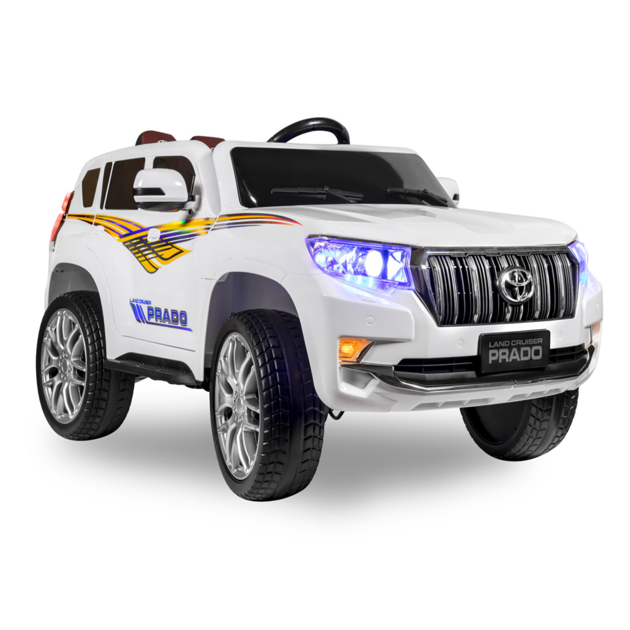 Детский электромобиль Kids Care Toyota Land Cruiser Prado 4x4 (белый)