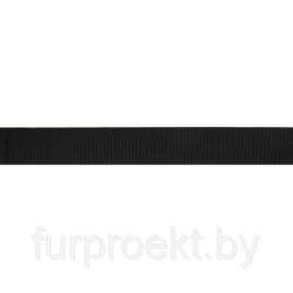 Лента тканная 450Д 28 мм 322 черн 7,4