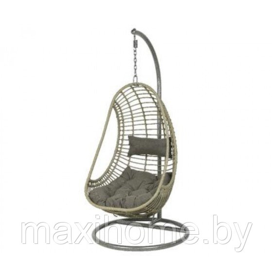 Кресло садовое подвесное  "Рига"  + подушки Серый
