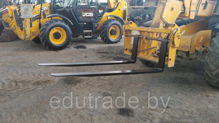 Вилы погрузочные для поддонов JCB, MANITOU, TEREX, Volvo, N-H, Case, F-H к телескопическому погрузчику, фото 2