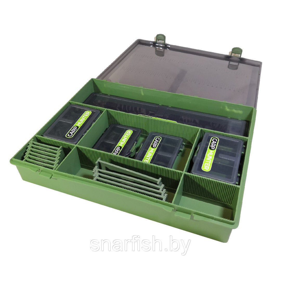 Коробка карповая Tackle Box (6 коробок + поводочница) CarpHunter - фото 2 - id-p154461596