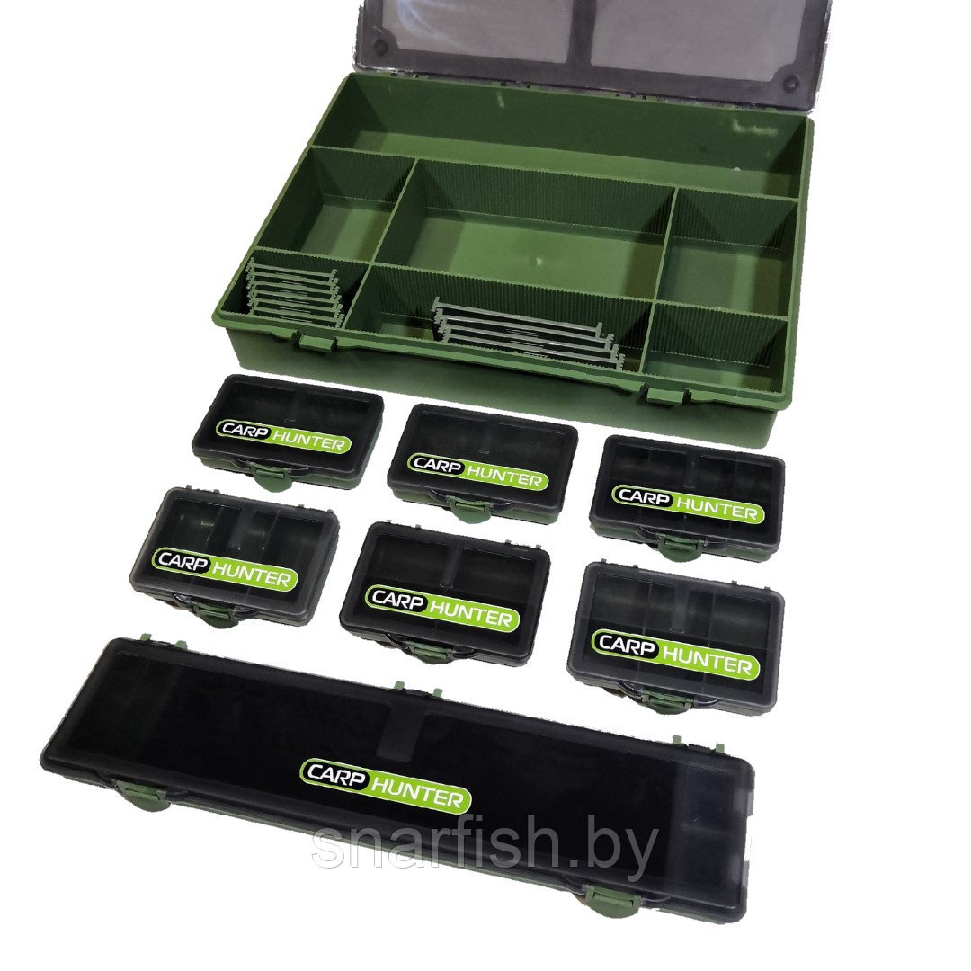 Коробка карповая Tackle Box (6 коробок + поводочница) CarpHunter - фото 5 - id-p154461596