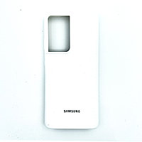 Чехол Silicone Cover для Samsung S21 Ultra, Белый