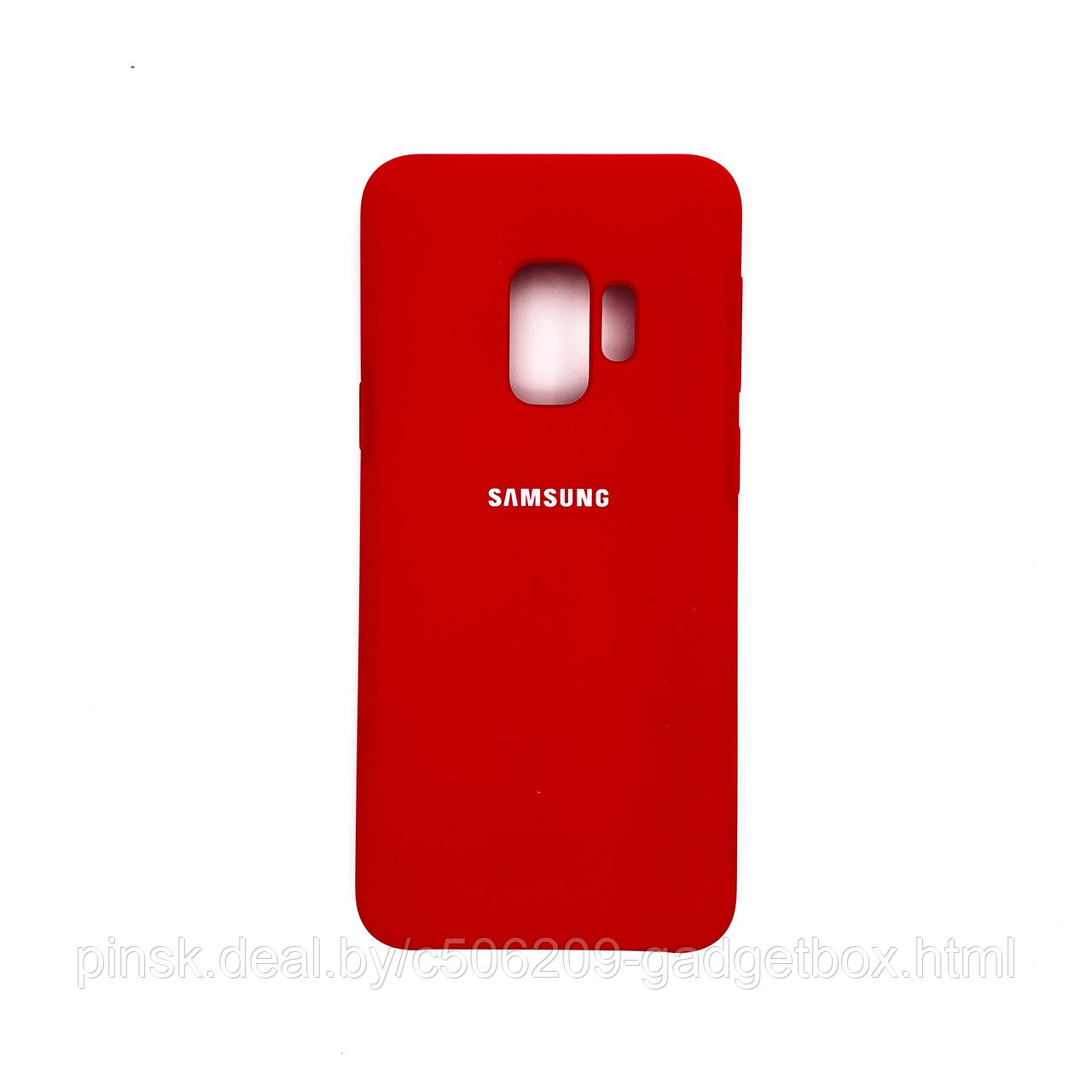 Чехол Silicone Cover для Samsung S9+, Красный - фото 1 - id-p154459852