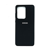 Чехол Silicone Cover для Samsung S11+ / S20 Ultra, Черный