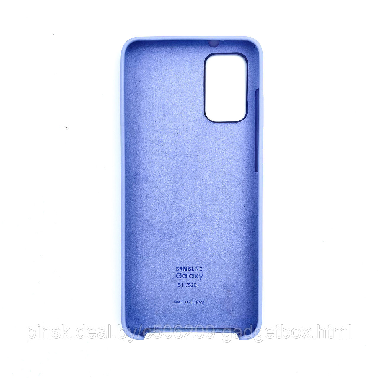 Чехол Silicone Cover для Samsung S11 / S20+, Фиалковый - фото 2 - id-p154459833