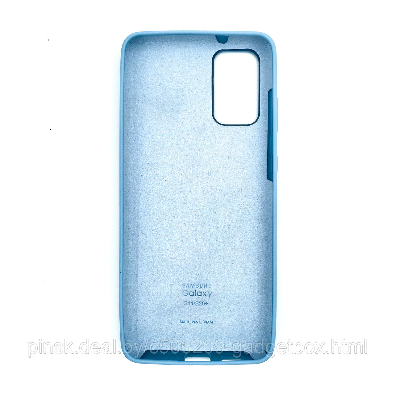 Чехол Silicone Cover для Samsung S11 / S20+, Морской голубой - фото 2 - id-p154459831