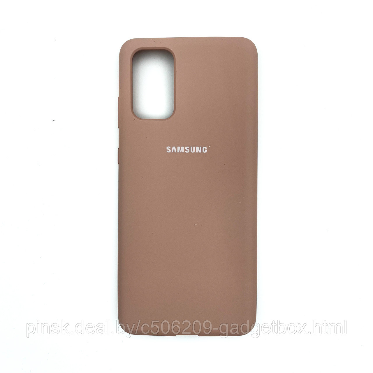 Чехол Silicone Cover для Samsung S11 / S20+, Песочно-розовый - фото 1 - id-p154459830