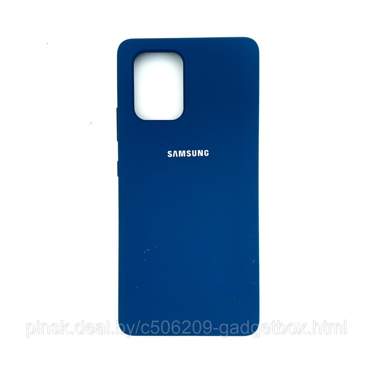 Чехол Silicone Cover для Samsung S10 Lite/M 80 S/A91, Синий - фото 1 - id-p154459814