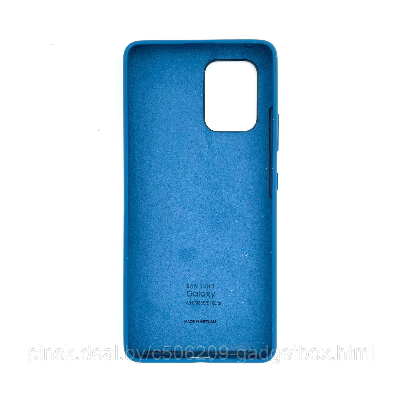 Чехол Silicone Cover для Samsung S10 Lite/M 80 S/A91, Синий - фото 2 - id-p154459814
