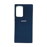 Чехол Silicone Cover для Samsung Note 20 Ultra, Темно-синий