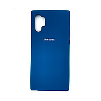 Чехол Silicone Cover для Samsung Note 10+, Синий