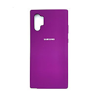 Чехол Silicone Cover для Samsung Note 10+, Фиолетовый