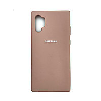 Чехол Silicone Cover для Samsung Note 10+, Песочно-розовый