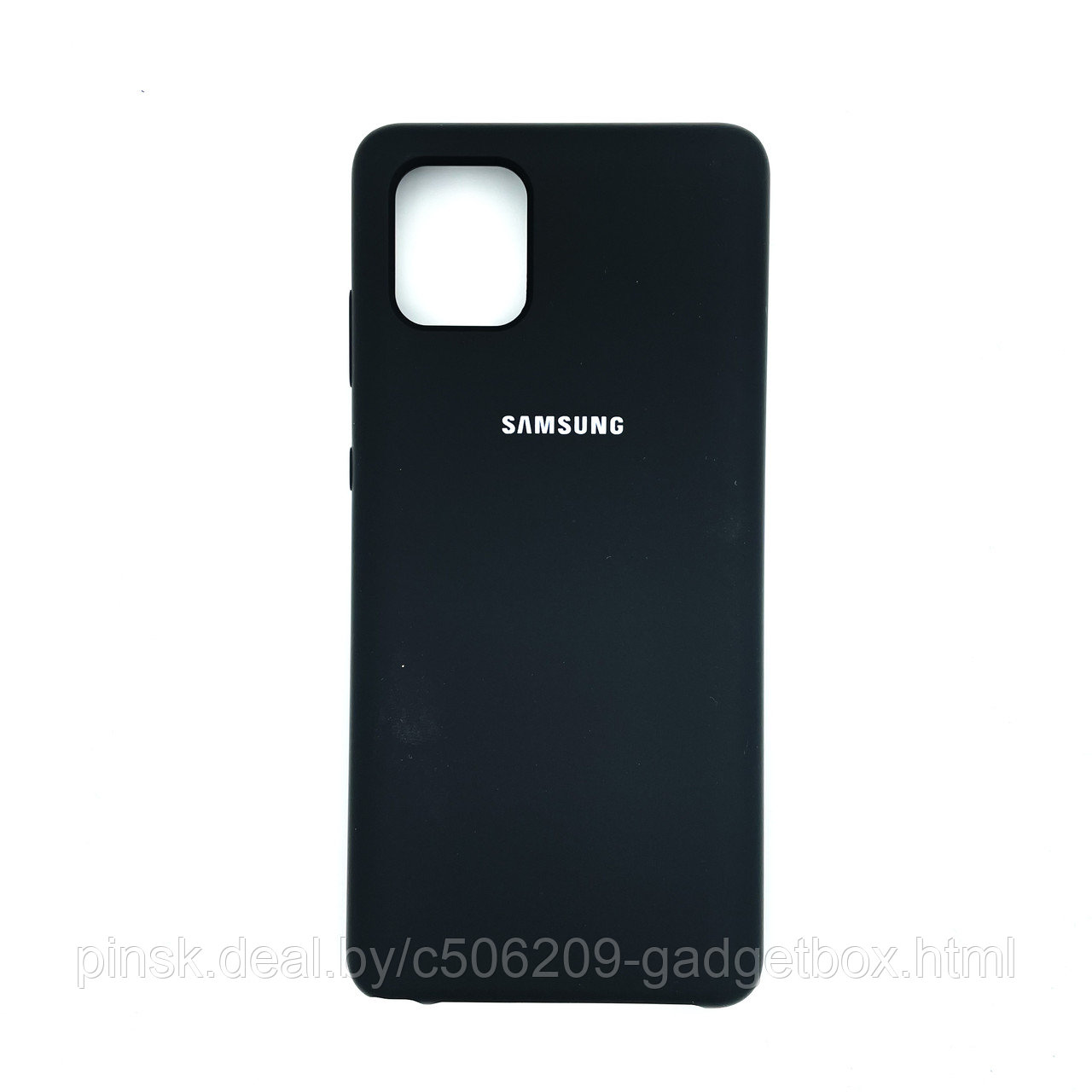 Чехол Silicone Cover для Samsung Note 10 Lite / A81 / M60S, Черный - фото 1 - id-p154459659