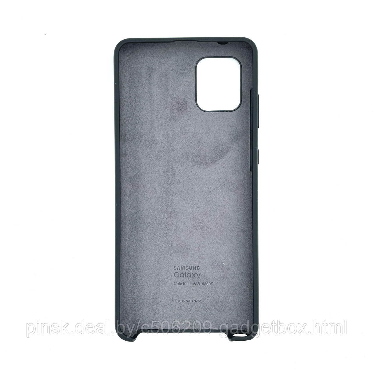 Чехол Silicone Cover для Samsung Note 10 Lite / A81 / M60S, Черный - фото 2 - id-p154459659