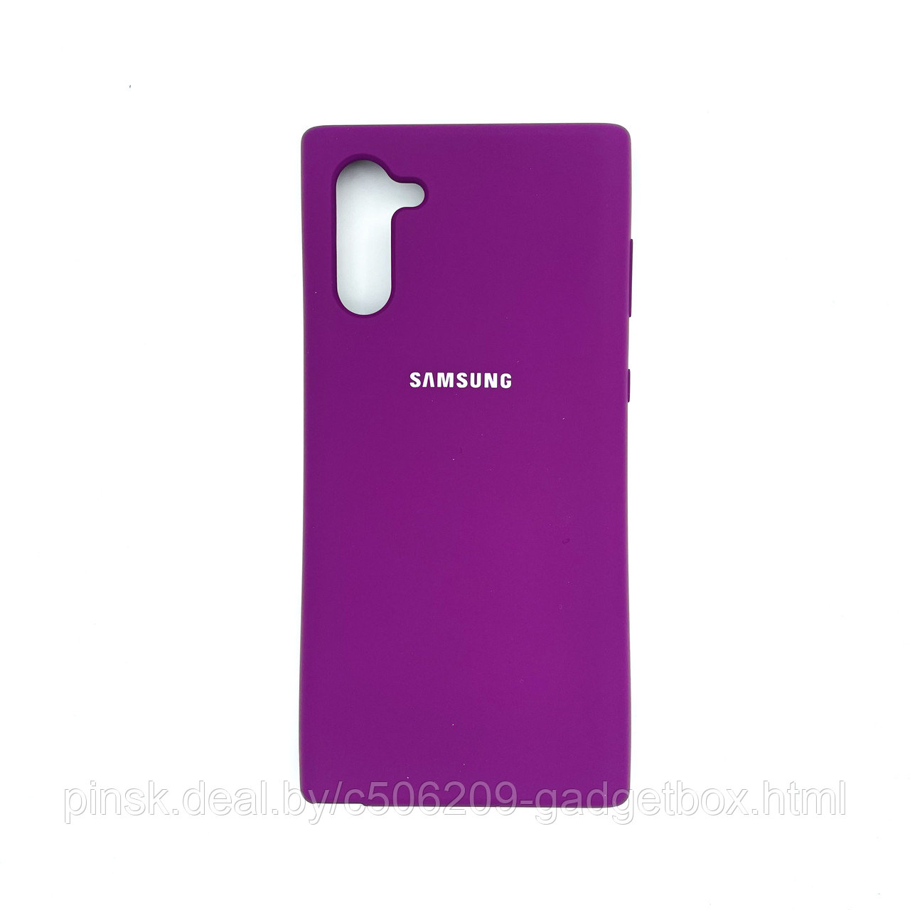 Чехол Silicone Cover для Samsung Note 10, Фиолетовый - фото 1 - id-p154459656