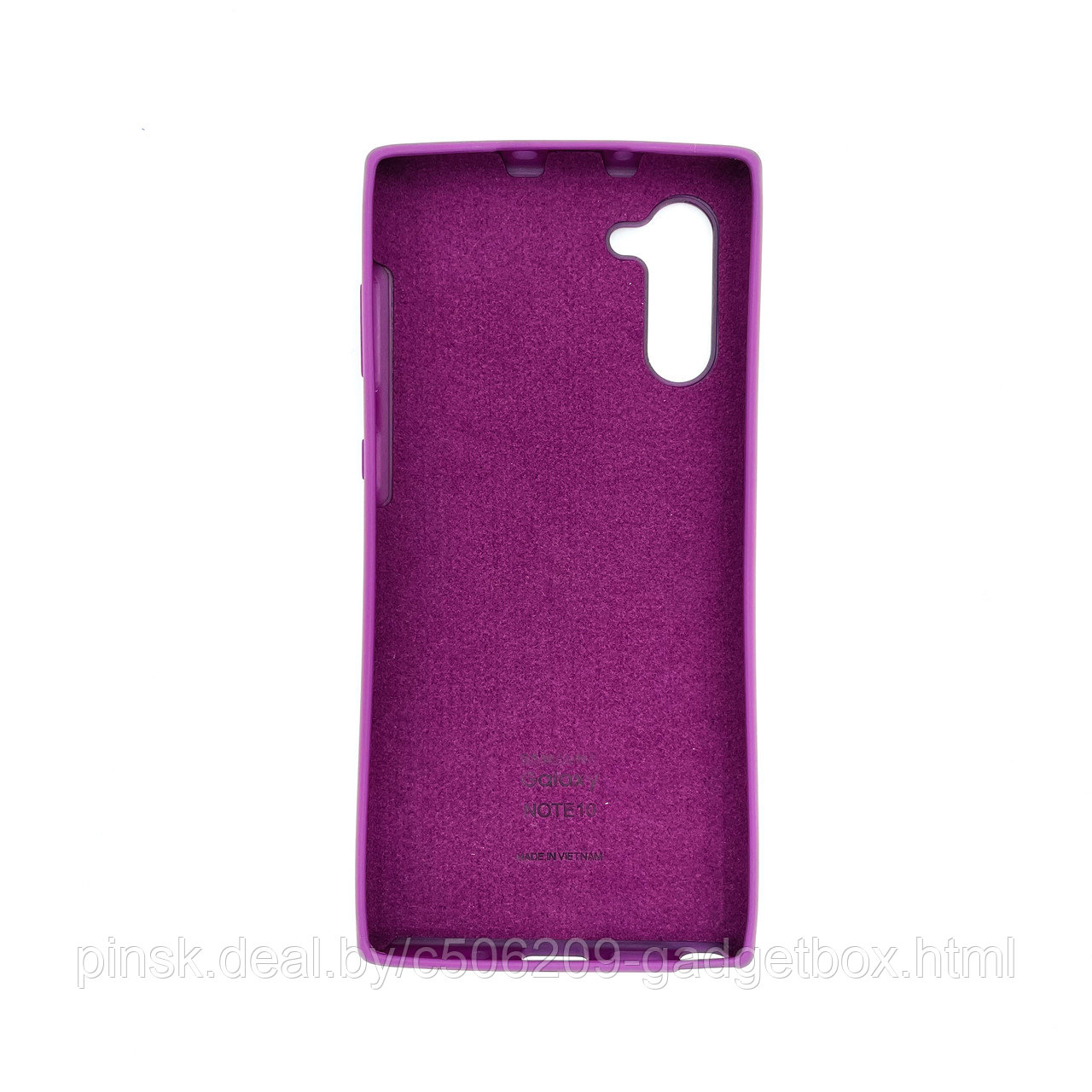 Чехол Silicone Cover для Samsung Note 10, Фиолетовый - фото 2 - id-p154459656