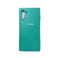 Чехол Silicone Cover для Samsung Note 10, Бирюзовый