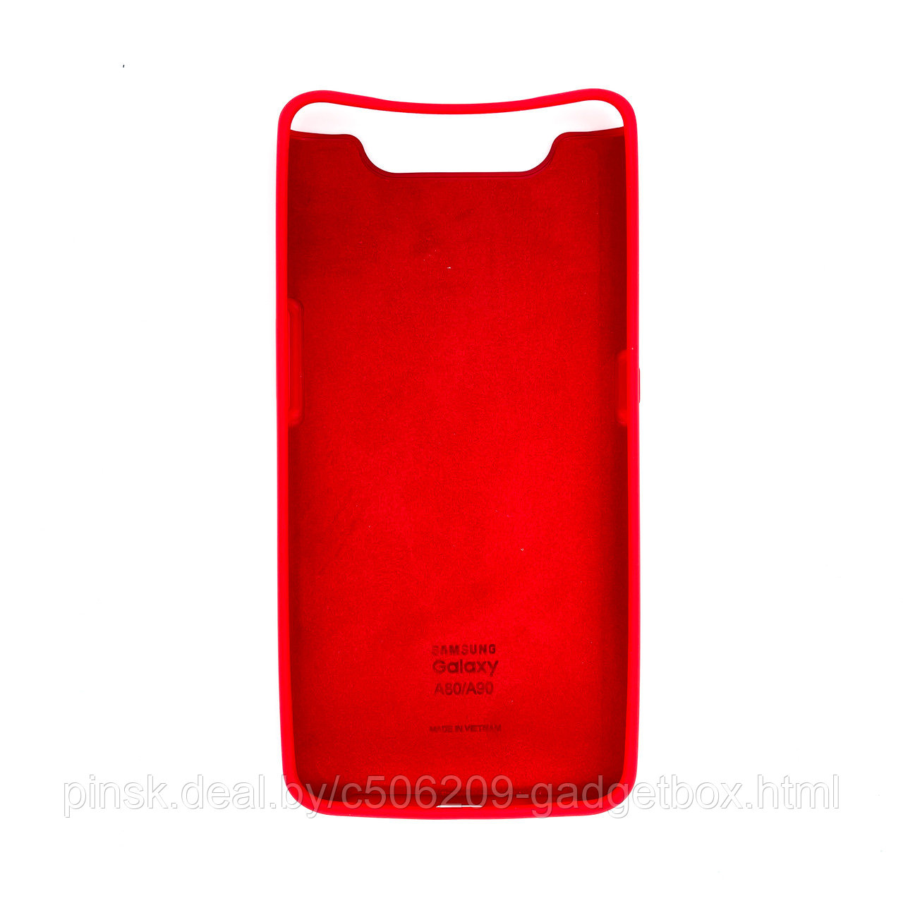 Чехол Silicone Cover для Samsung A80 / A90, Красный - фото 2 - id-p154459582