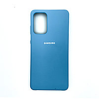 Чехол Silicone Cover для Samsung A72, Морской голубой