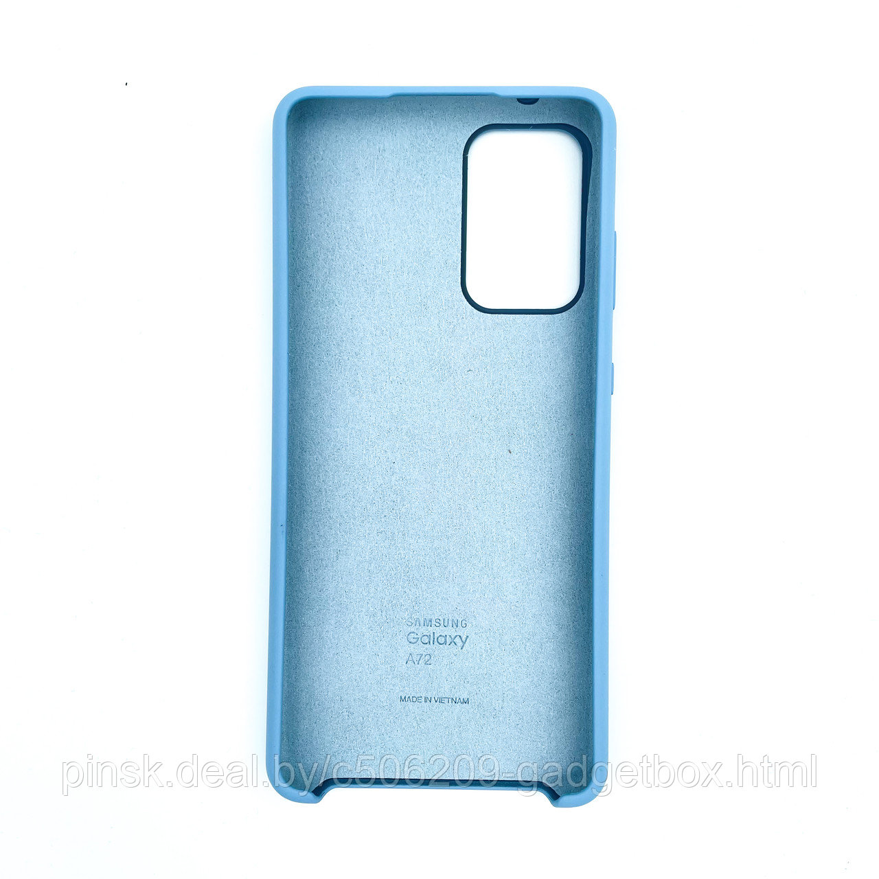 Чехол Silicone Cover для Samsung A72, Морской голубой - фото 2 - id-p154459579
