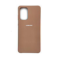 Чехол Silicone Cover для Samsung A72, Песочно-розовый