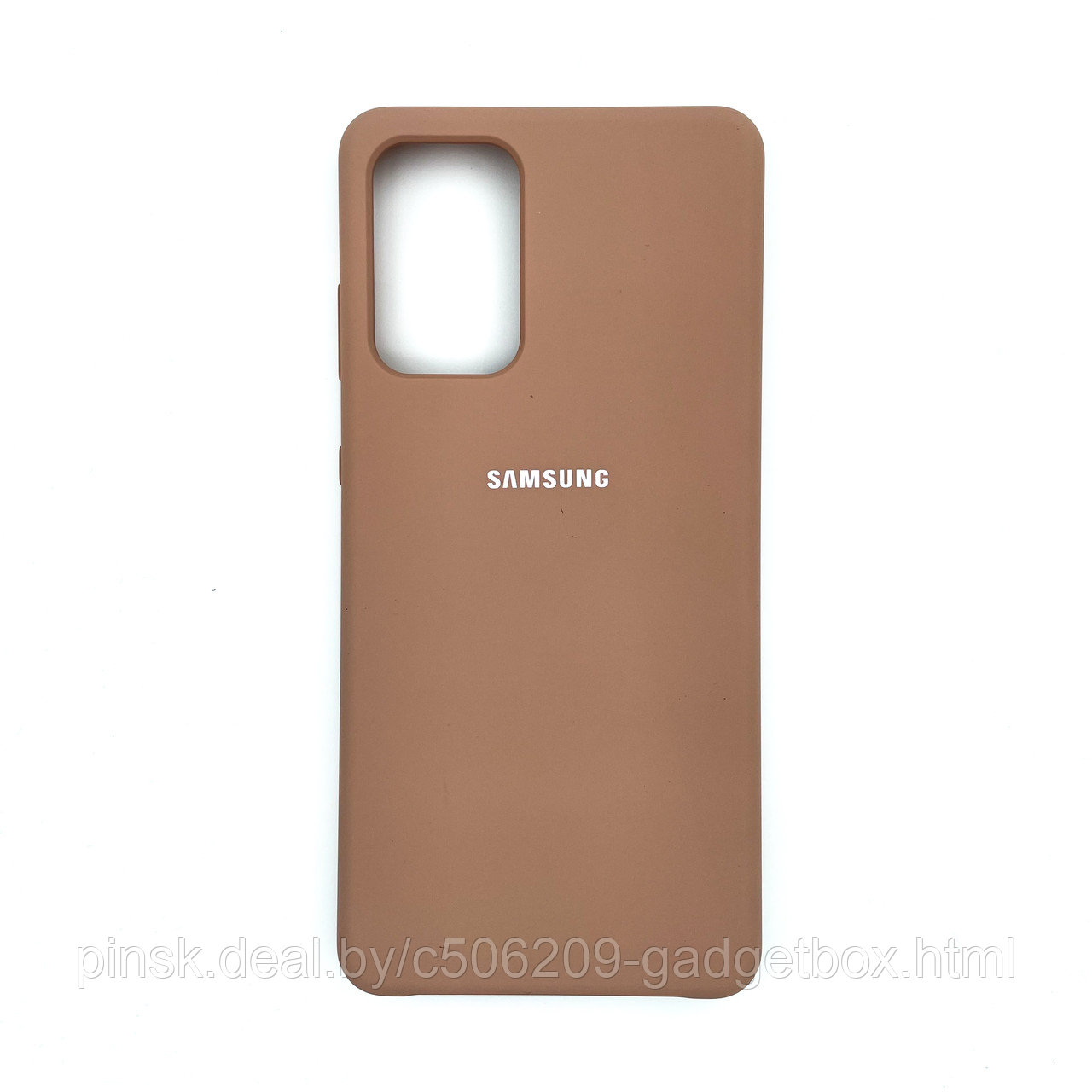 Чехол Silicone Cover для Samsung A72, Песочно-розовый - фото 1 - id-p154459576