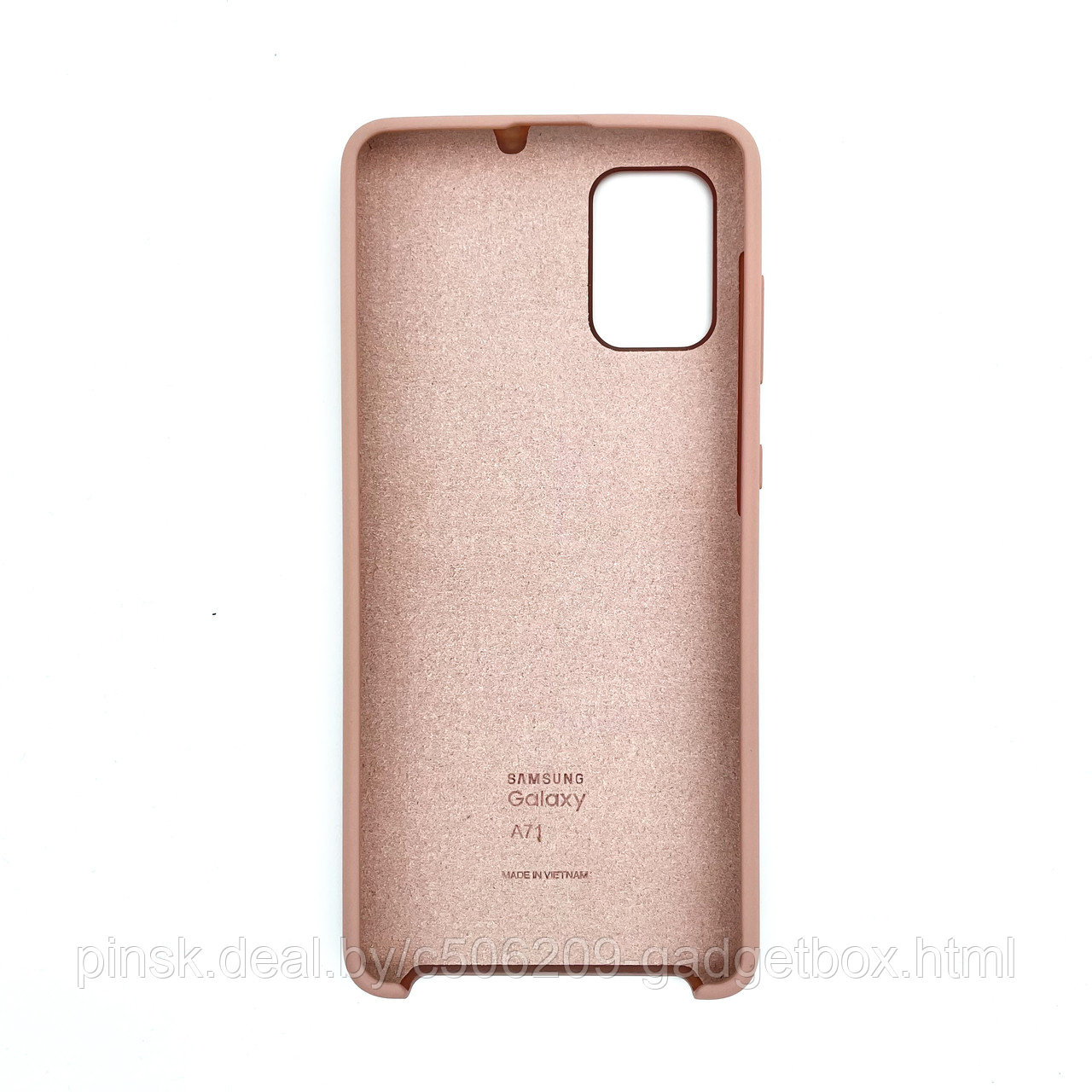 Чехол Silicone Cover для Samsung A71, Песочно-розовый - фото 2 - id-p154459574