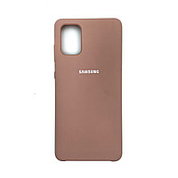 Чехол Silicone Cover для Samsung A71, Песочно-розовый