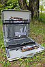 Стол-чемодан складной с карманом-органайзером и 4 стула НИКА арт. ССТ-К3 (120х60х610) светло-серый, фото 6