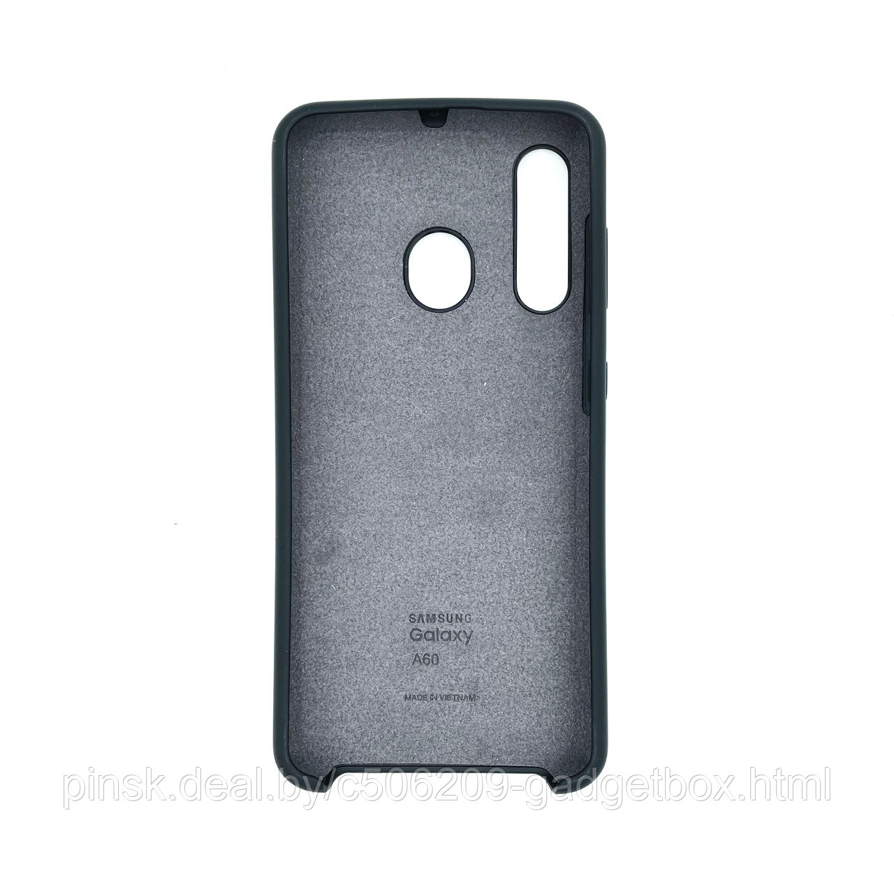 Чехол Silicone Cover для Samsung A60, Черный - фото 2 - id-p154459565