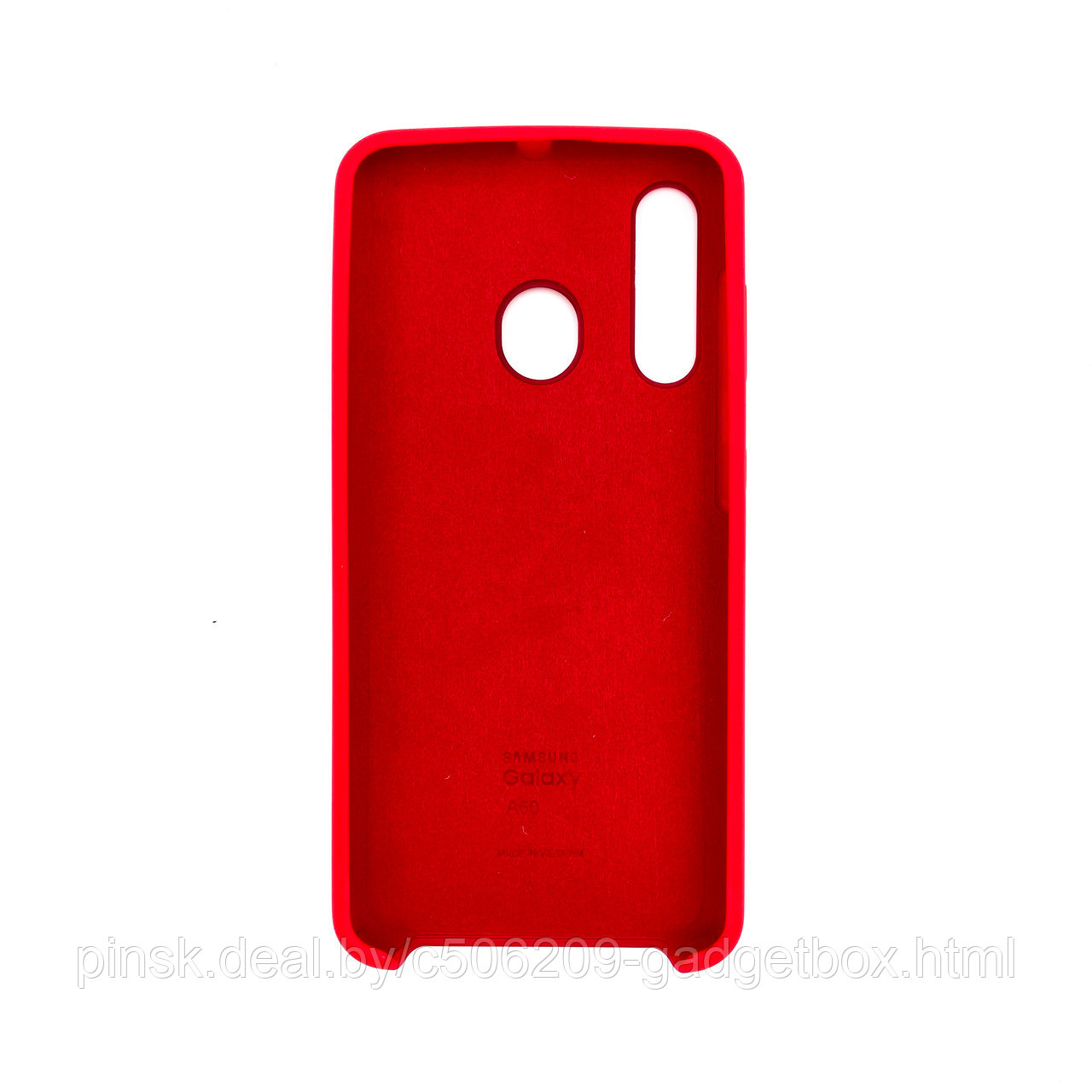 Чехол Silicone Cover для Samsung A60, Красный - фото 2 - id-p154459564