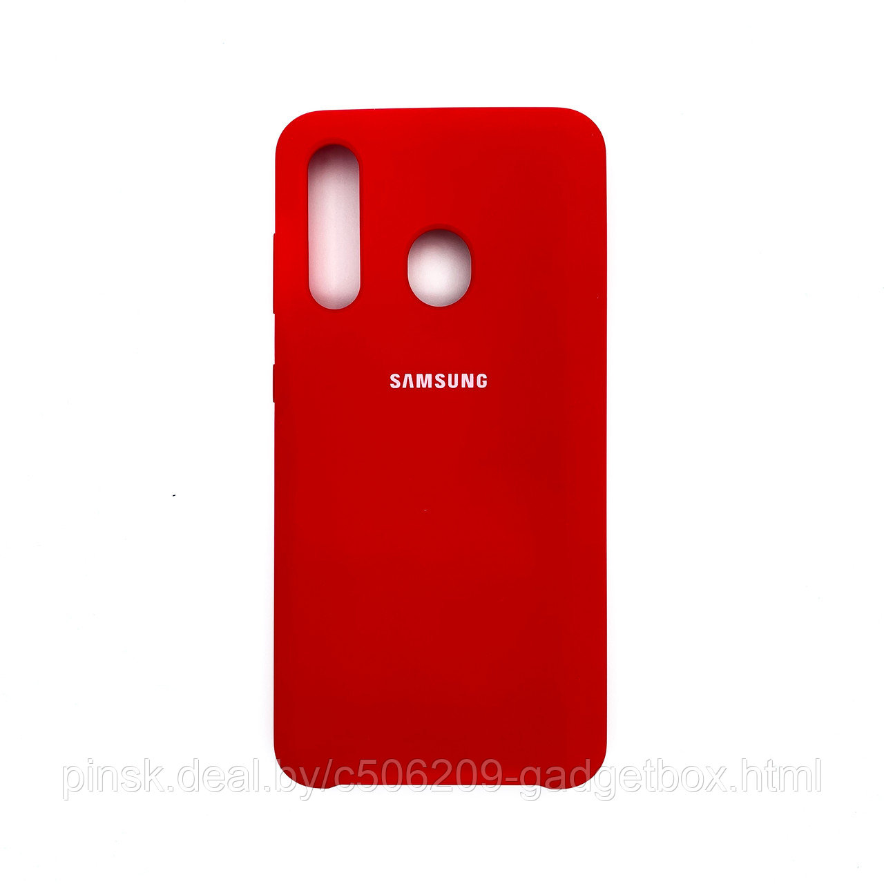 Чехол Silicone Cover для Samsung A60, Красный - фото 1 - id-p154459564