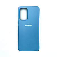 Чехол Silicone Cover для Samsung A52, Морской голубой