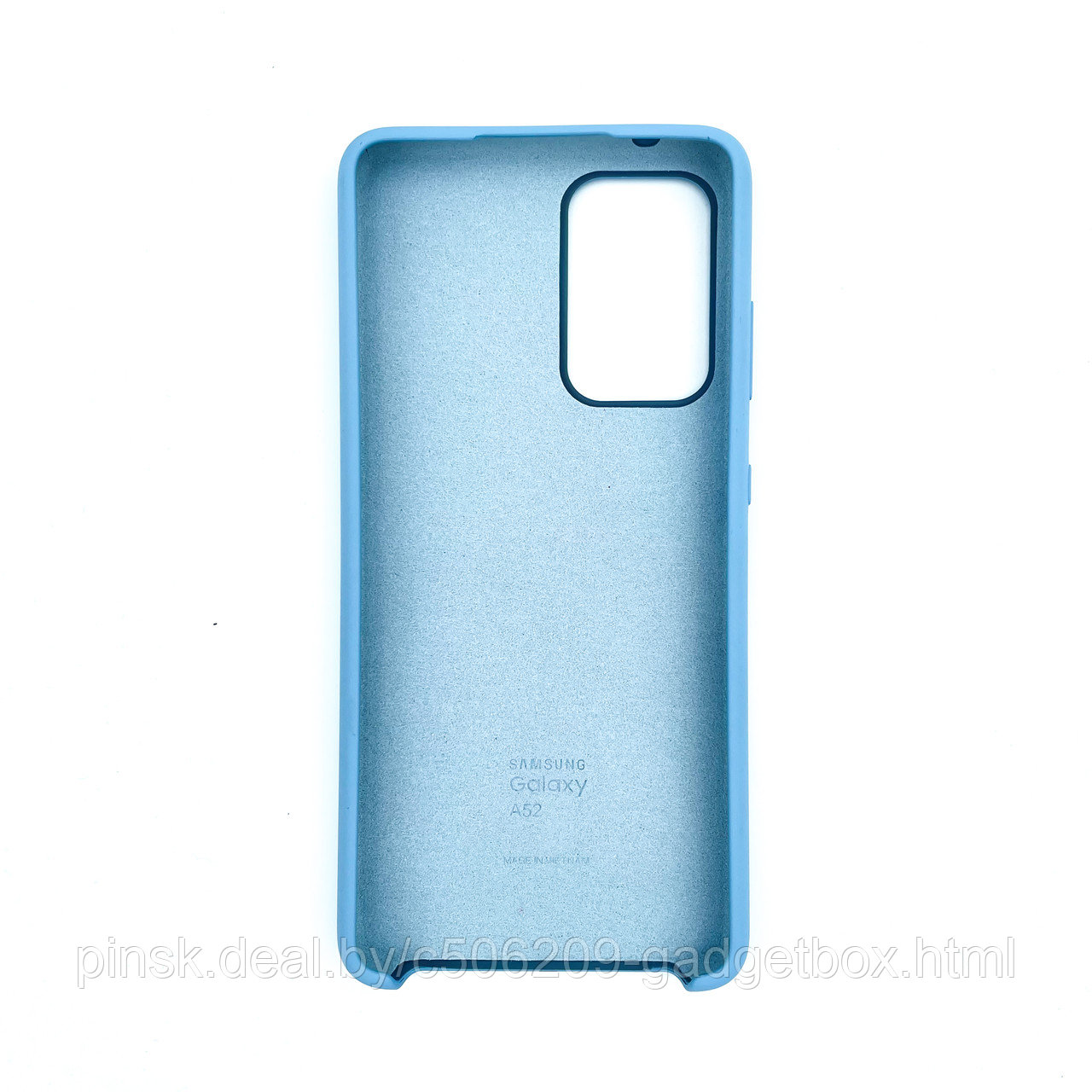 Чехол Silicone Cover для Samsung A52, Морской голубой - фото 2 - id-p154459560