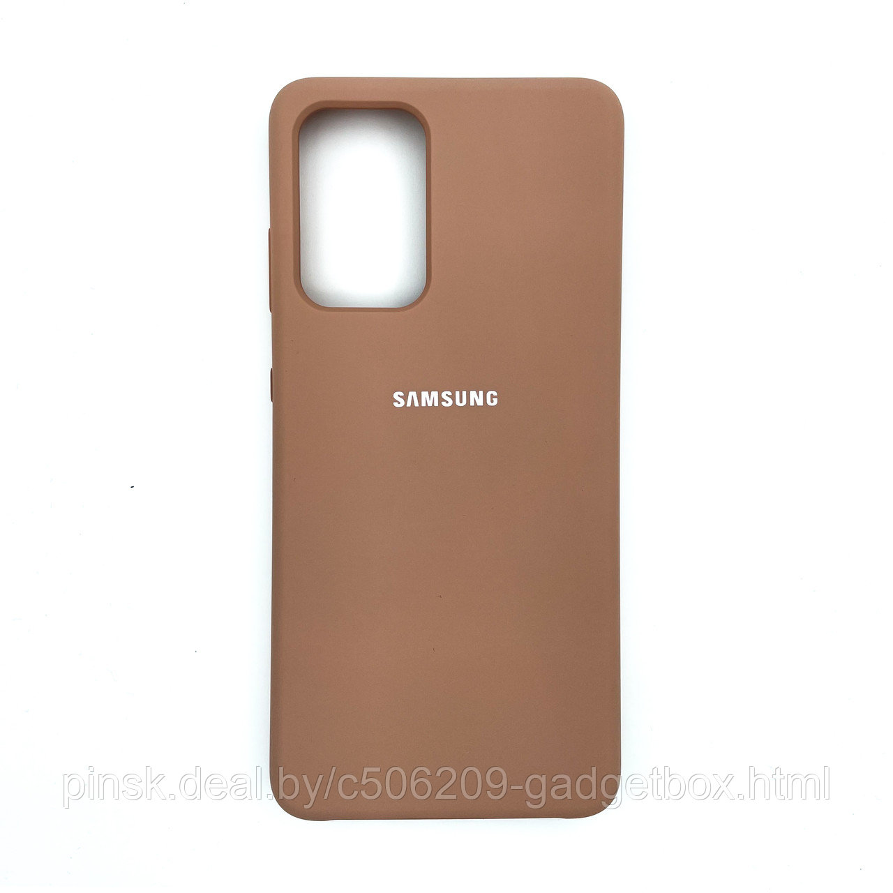 Чехол Silicone Cover для Samsung A52, Песочно-розовый - фото 1 - id-p154459556