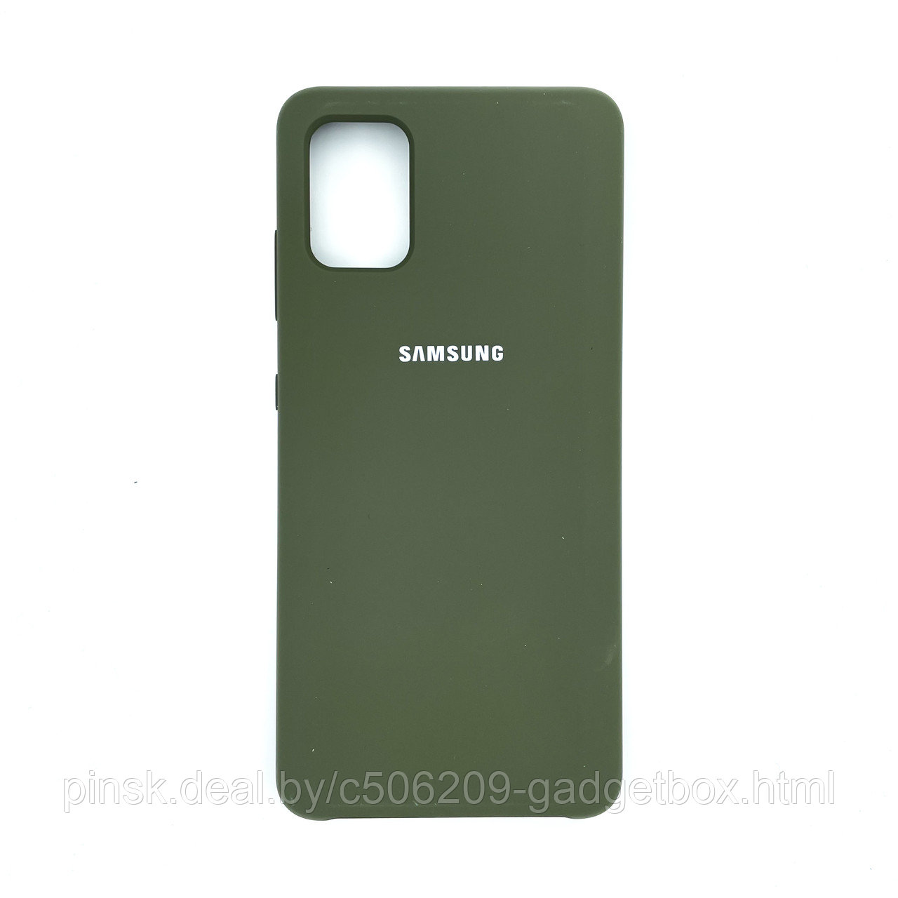 Чехол Silicone Cover для Samsung A51, Темно-оливковый - фото 1 - id-p154459555