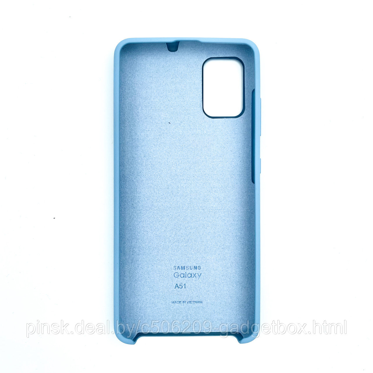 Чехол Silicone Cover для Samsung A51, Синий - фото 2 - id-p154459554