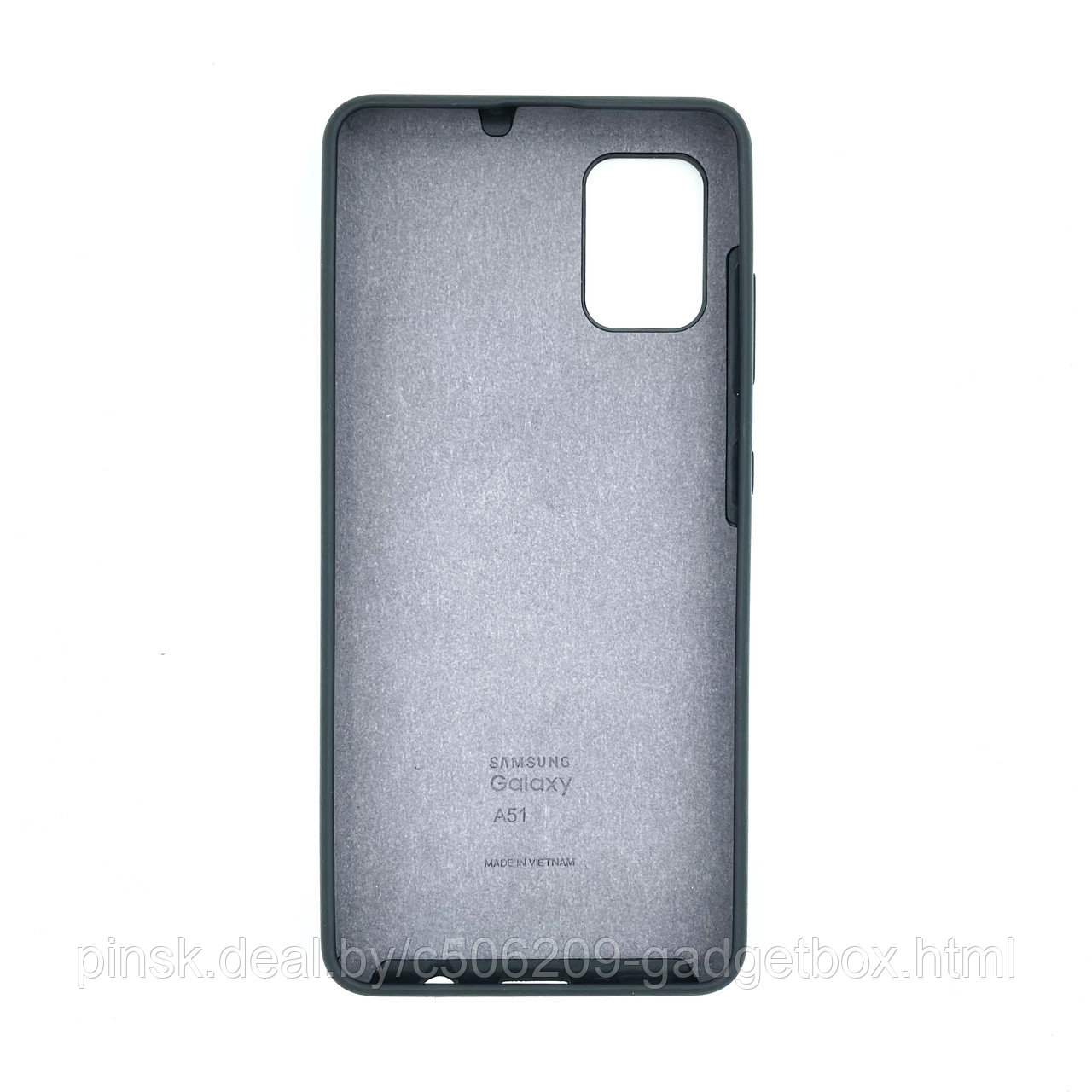 Чехол Silicone Cover для Samsung A51, Черный - фото 2 - id-p154459549