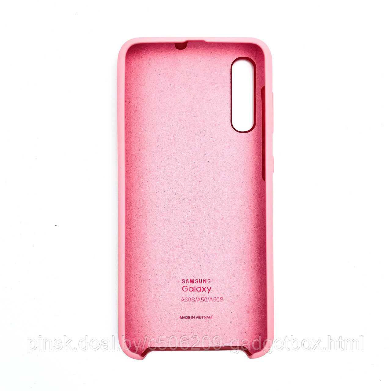 Чехол Silicone Cover для Samsung A50 / A50S / A30S, Нежно-розовый - фото 2 - id-p154459548