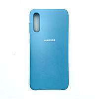 Чехол Silicone Cover для Samsung A50 / A50S / A30S, Морской голубой