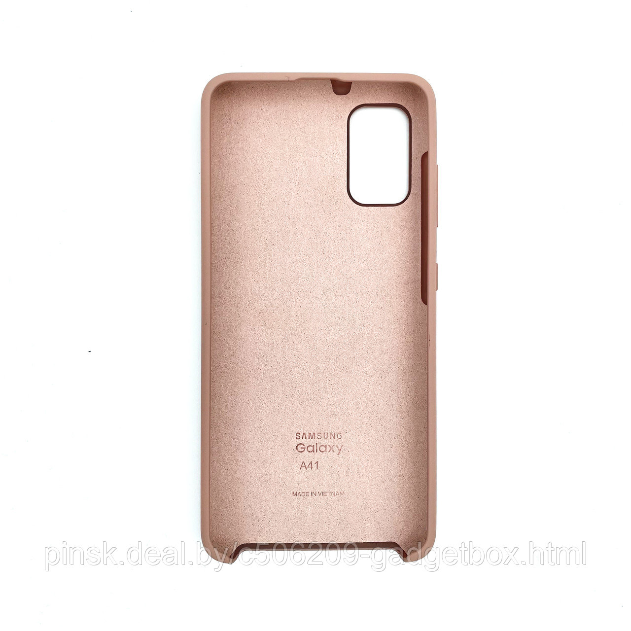 Чехол Silicone Cover для Samsung A41, Песочно-розовый - фото 2 - id-p154459542