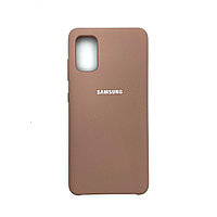 Чехол Silicone Cover для Samsung A41, Песочно-розовый