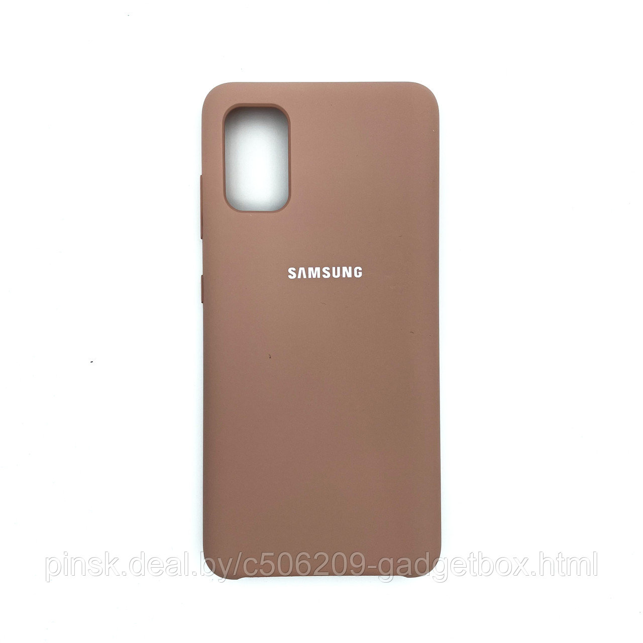 Чехол Silicone Cover для Samsung A41, Песочно-розовый - фото 1 - id-p154459542
