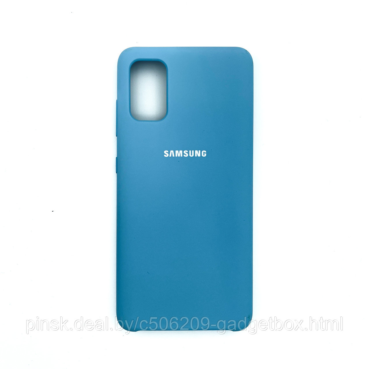 Чехол Silicone Cover для Samsung A41, Морской голубой - фото 1 - id-p154459540