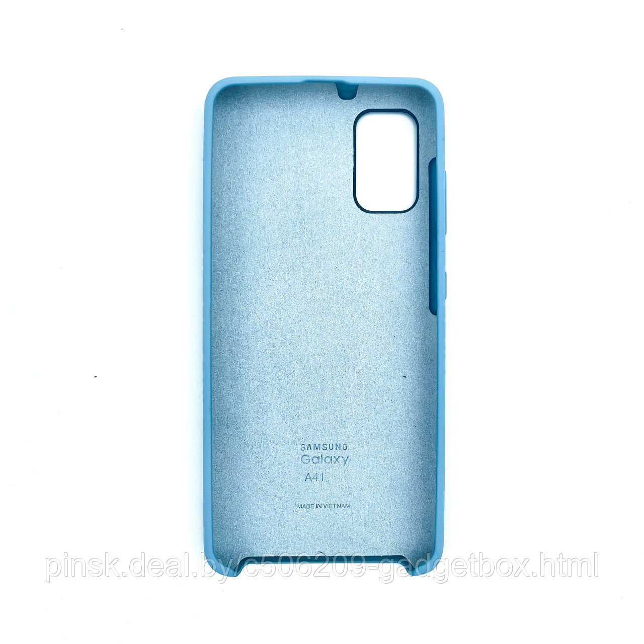 Чехол Silicone Cover для Samsung A41, Морской голубой - фото 2 - id-p154459540