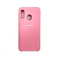 Чехол Silicone Cover для Samsung A40, Нежно-розовый