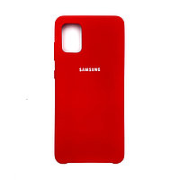 Чехол Silicone Cover для Samsung A31, Красный