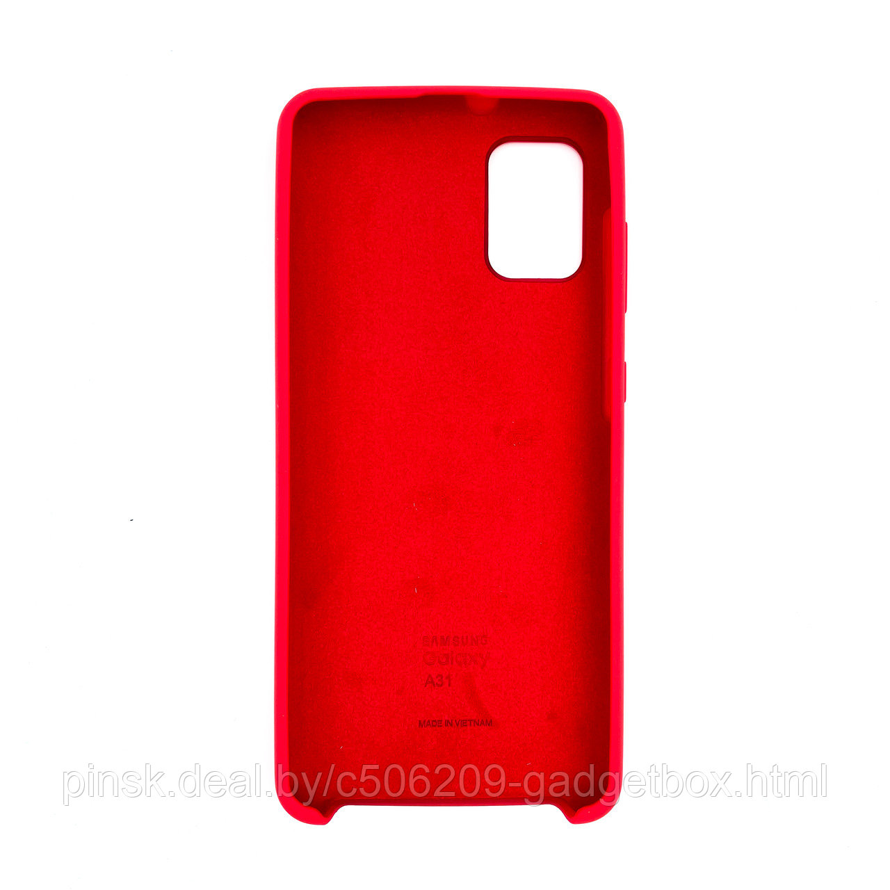 Чехол Silicone Cover для Samsung A31, Красный - фото 2 - id-p154459527
